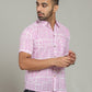 COTTON BLOCK PRINTED HALF SLEEVE SHIRT