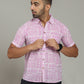 COTTON BLOCK PRINTED HALF SLEEVE SHIRT