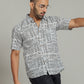 COTTON BLOCK PRINTED HALF SLEEVE SHIRT