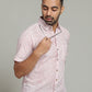 COTTON BLOCK PRINTED HALF SLEEVE SHIRT