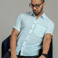 COTTON BLOCK PRINTED HALF SLEEVE SHIRT