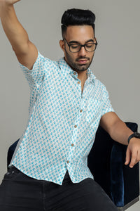Cotton Printed Half Sleeve Shirt