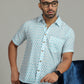 COTTON BLOCK PRINTED HALF SLEEVE SHIRT