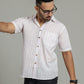 COTTON BLOCK PRINTED HALF SLEEVE SHIRT