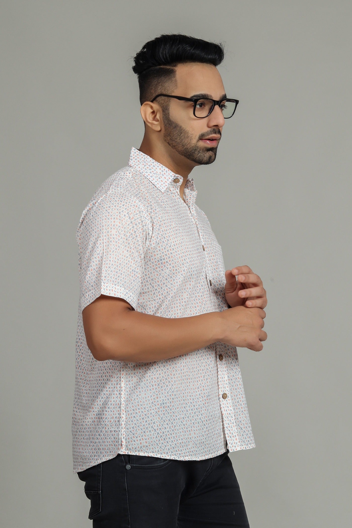 Cotton Printed Half Sleeve Shirt