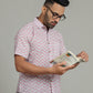 COTTON BLOCK PRINTED HALF SLEEVE SHIRT