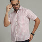 COTTON BLOCK PRINTED HALF SLEEVE SHIRT