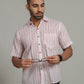 COTTON BLOCK PRINTED HALF SLEEVE SHIRT