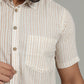 COTTON BLOCK PRINTED HALF SLEEVE SHIRT