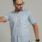 COTTON BLOCK PRINTED HALF SLEEVE SHIRT