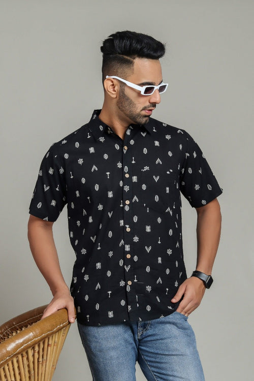 Cotton Printed Half Sleeve Shirt