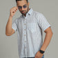 COTTON BLOCK PRINTED HALF SLEEVE SHIRT