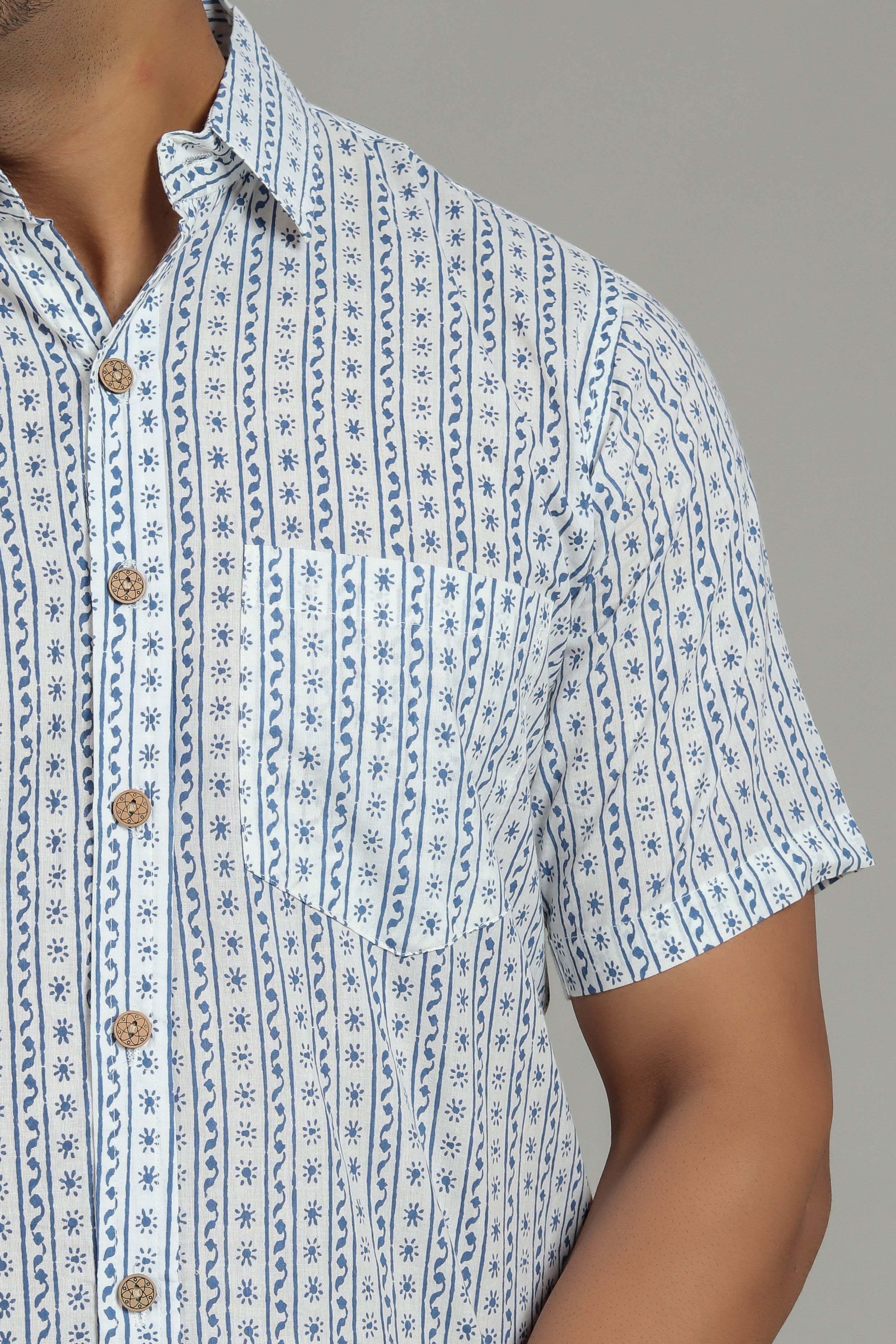 Cotton Printed Half Sleeve Shirt