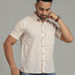 COTTON BLOCK PRINTED HALF SLEEVE SHIRT