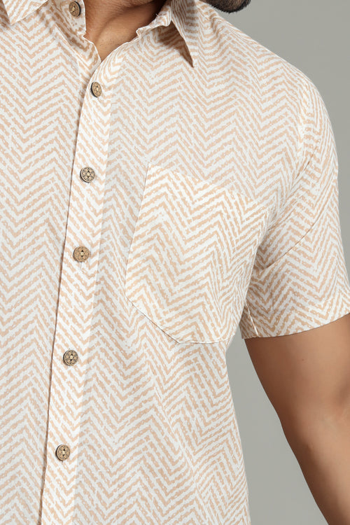 Cotton Printed Half Sleeve Shirt