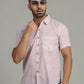 COTTON BLOCK PRINTED HALF SLEEVE SHIRT