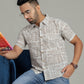 COTTON BLOCK PRINTED HALF SLEEVE SHIRT