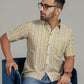 COTTON BLOCK PRINTED HALF SLEEVE SHIRT