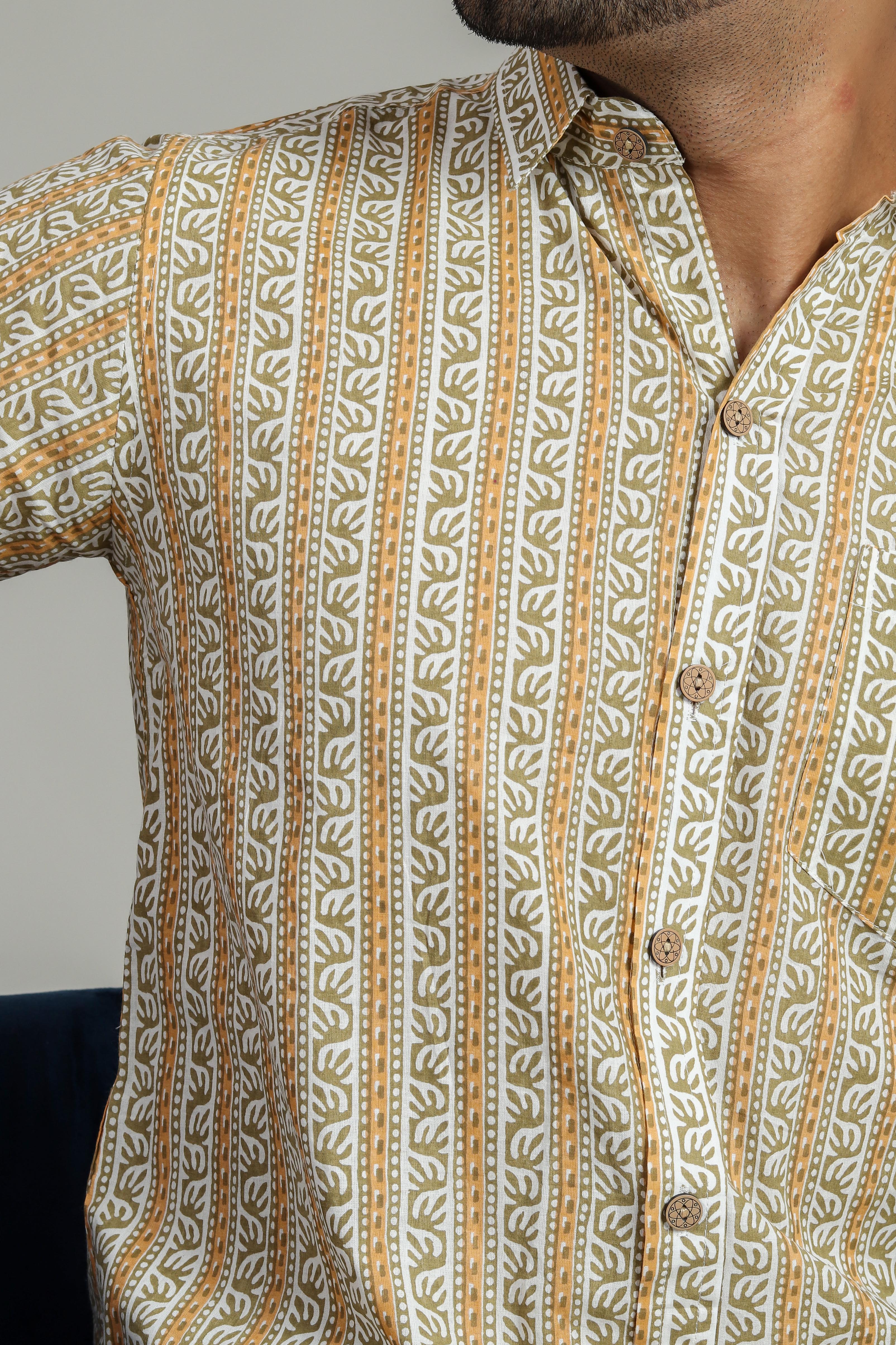 Cotton Printed Half Sleeve Shirt