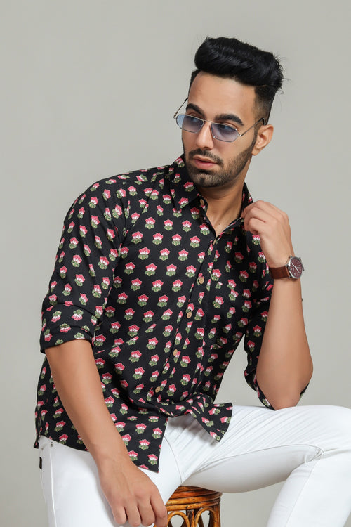 Cotton Printed Full Sleeve Shirt