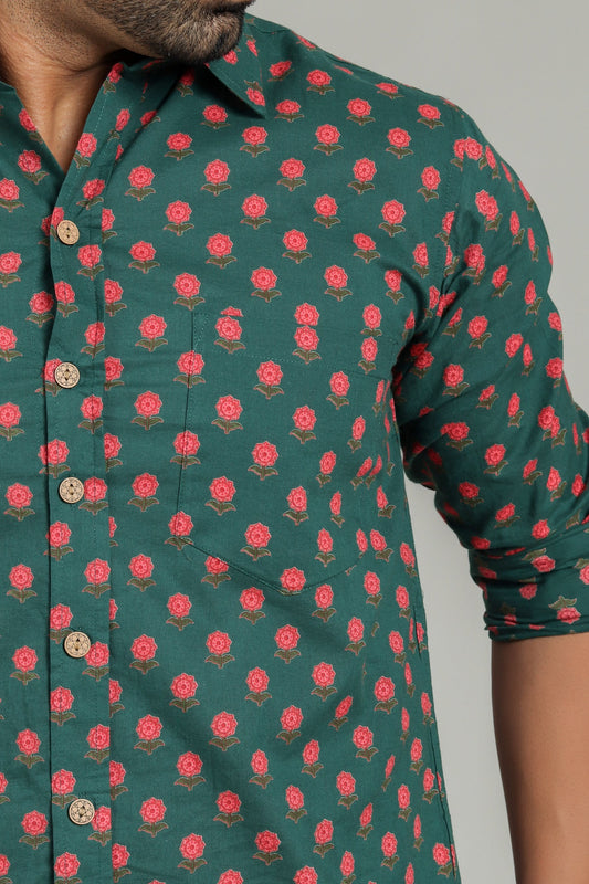 COTTON PRINTED FULL SLEEVE SHIRT