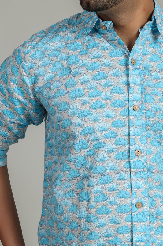 COTTON PRINTED FULL SLEEVE SHIRT