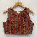 Rust Red Cotton Crop Top