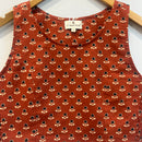 Rust Orange Cotton Crop Top