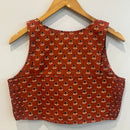 Rust Orange Cotton Crop Top