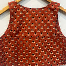 Rust Orange Cotton Crop Top