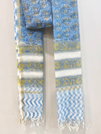 Block Printed Kota Doria Dupatta