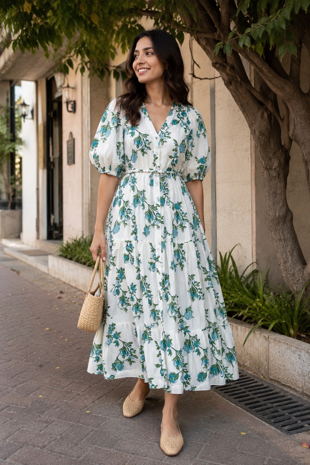 Turquoise Garden Dress