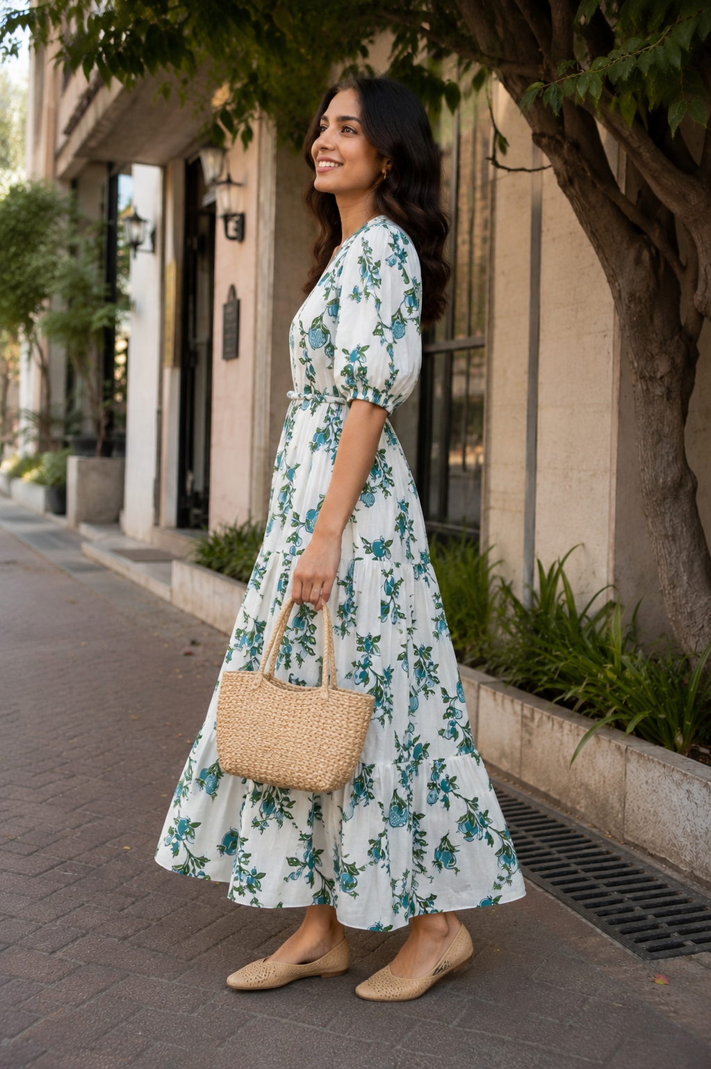 Turquoise Garden Dress