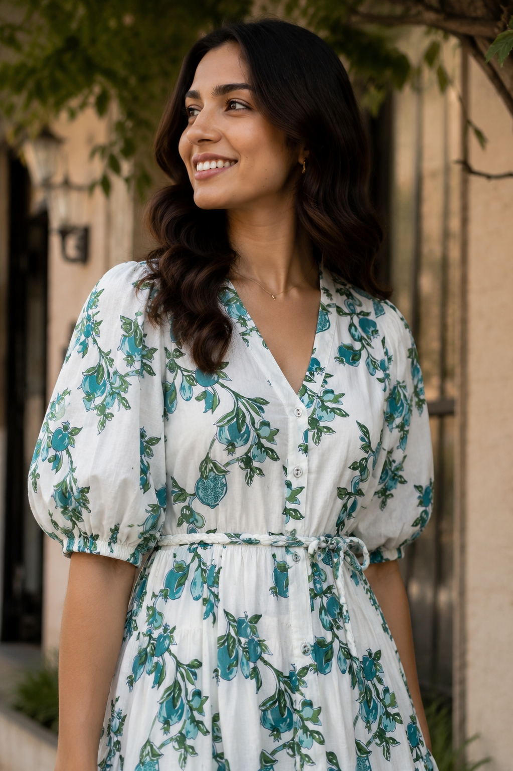 Turquoise Garden Dress