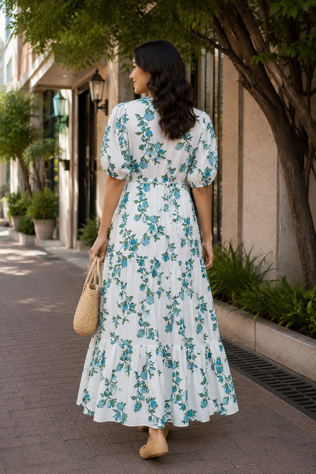 Turquoise Garden Dress