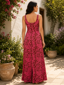 Georgia Pink Silk Satin Dress