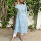 Block Printed Cotton Silk kurta