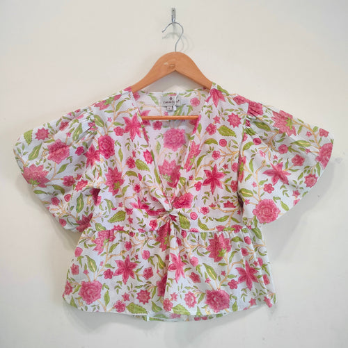 Block Printed Cotton Short Top