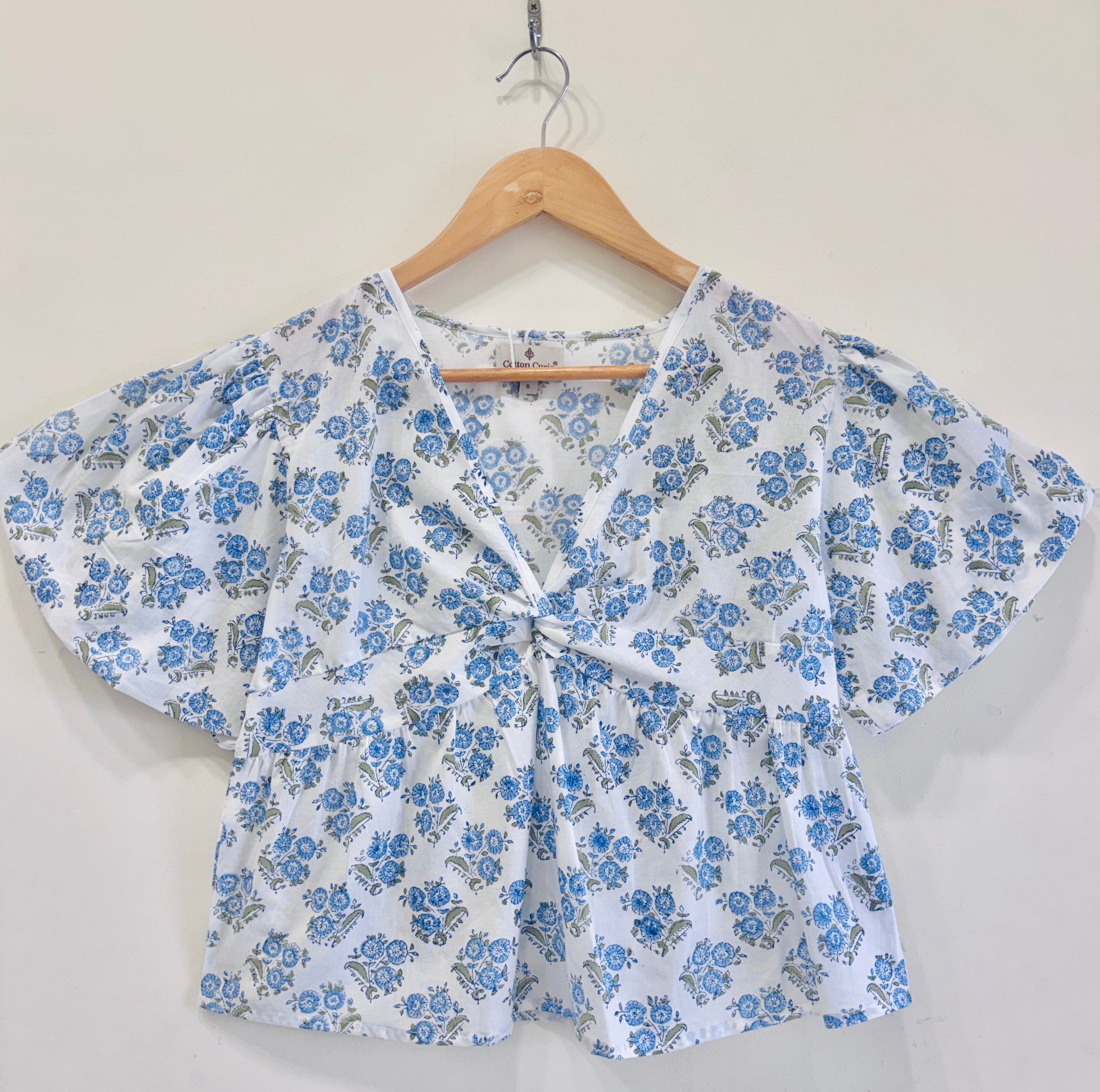 Block Printed Cotton Short Top