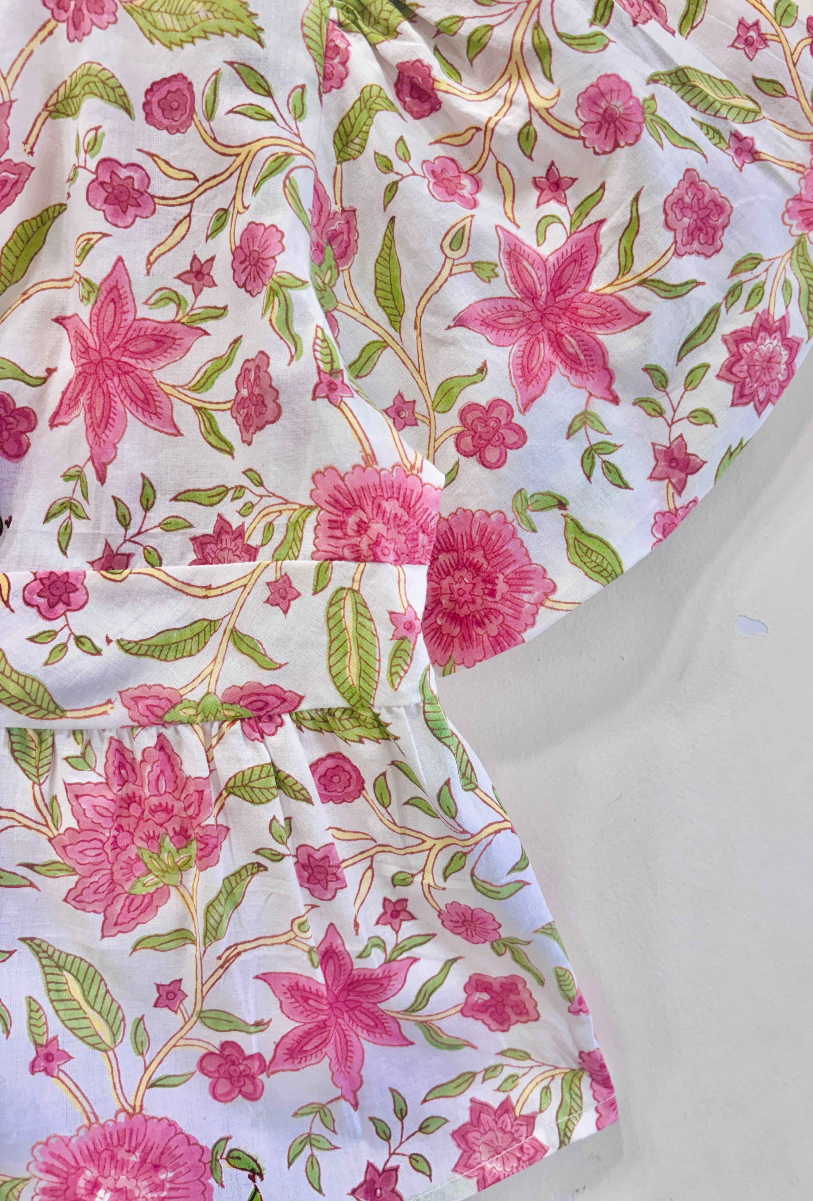 Block Printed Cotton Short Top