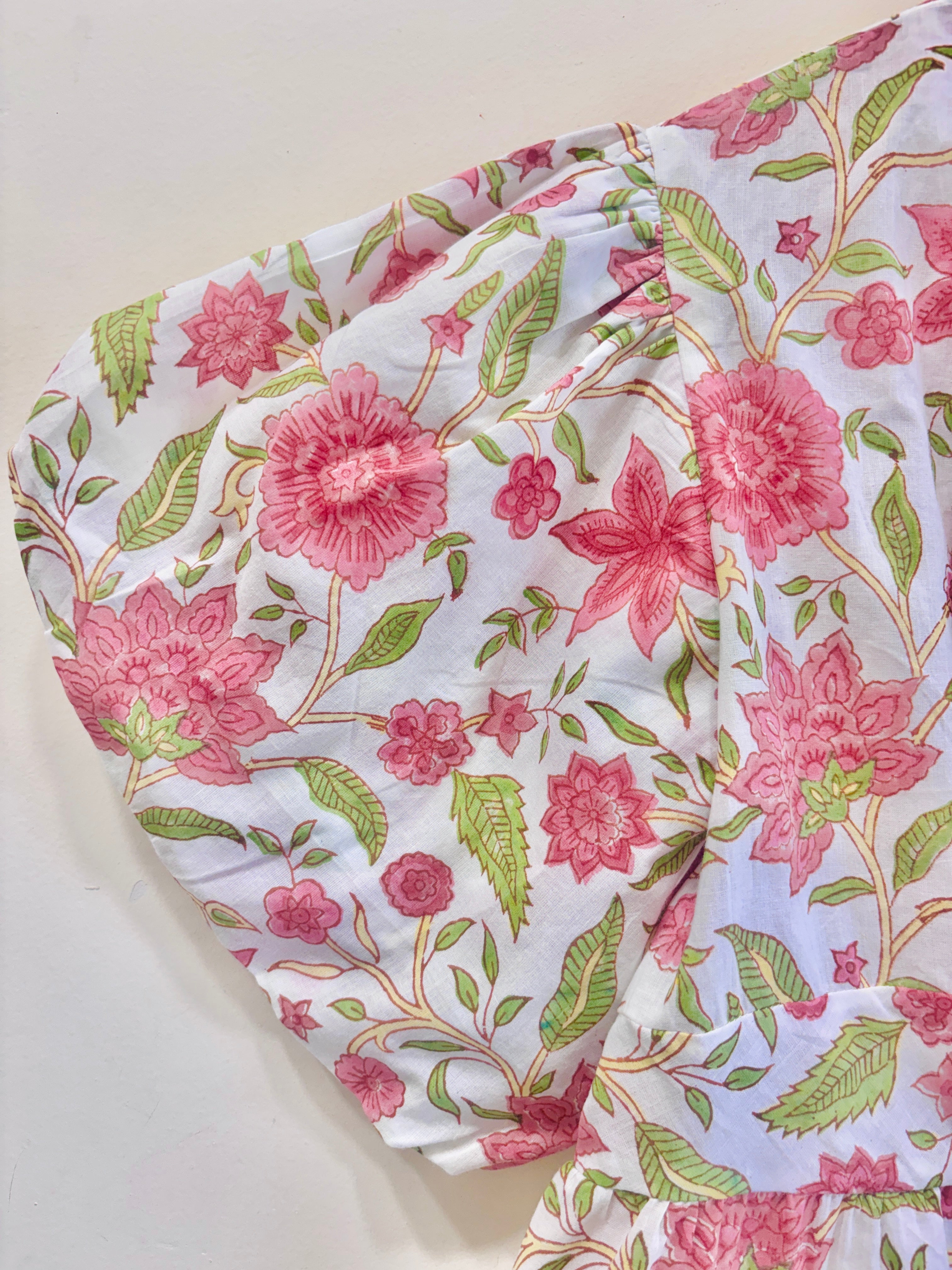 Block Printed Cotton Short Top