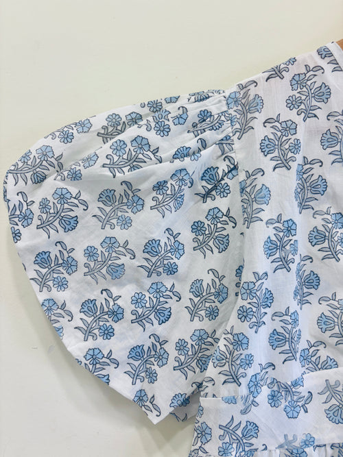 Block Printed Cotton Short Top