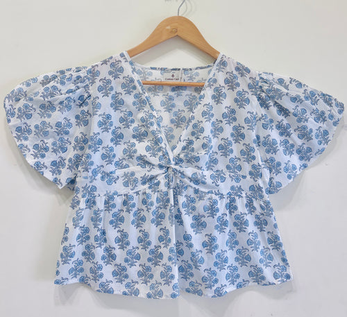 Block Printed Cotton Short Top