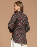 Block Printed Cotton Short Kurti