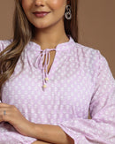 Block Printed Cotton Short Kurti