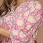 Block Printed Cotton Short Top