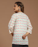 Block Printed Cotton Short Top