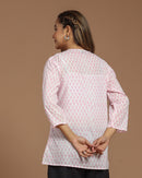 Block Printed Cotton Short Top