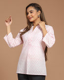 Block Printed Cotton Short Top