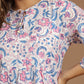 Block Printed Cotton Short Top
